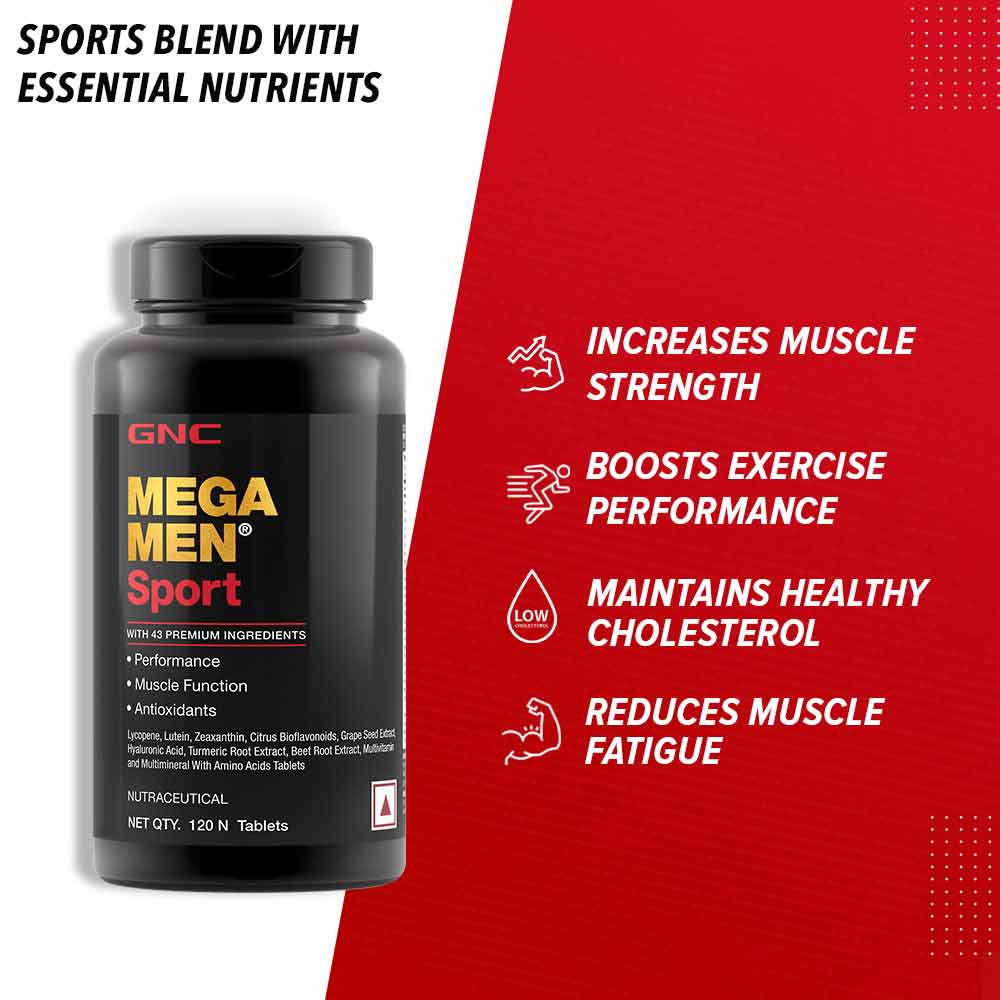 Gnc Mega Men Sport Multivitamin Online at Best Price HealthKart
