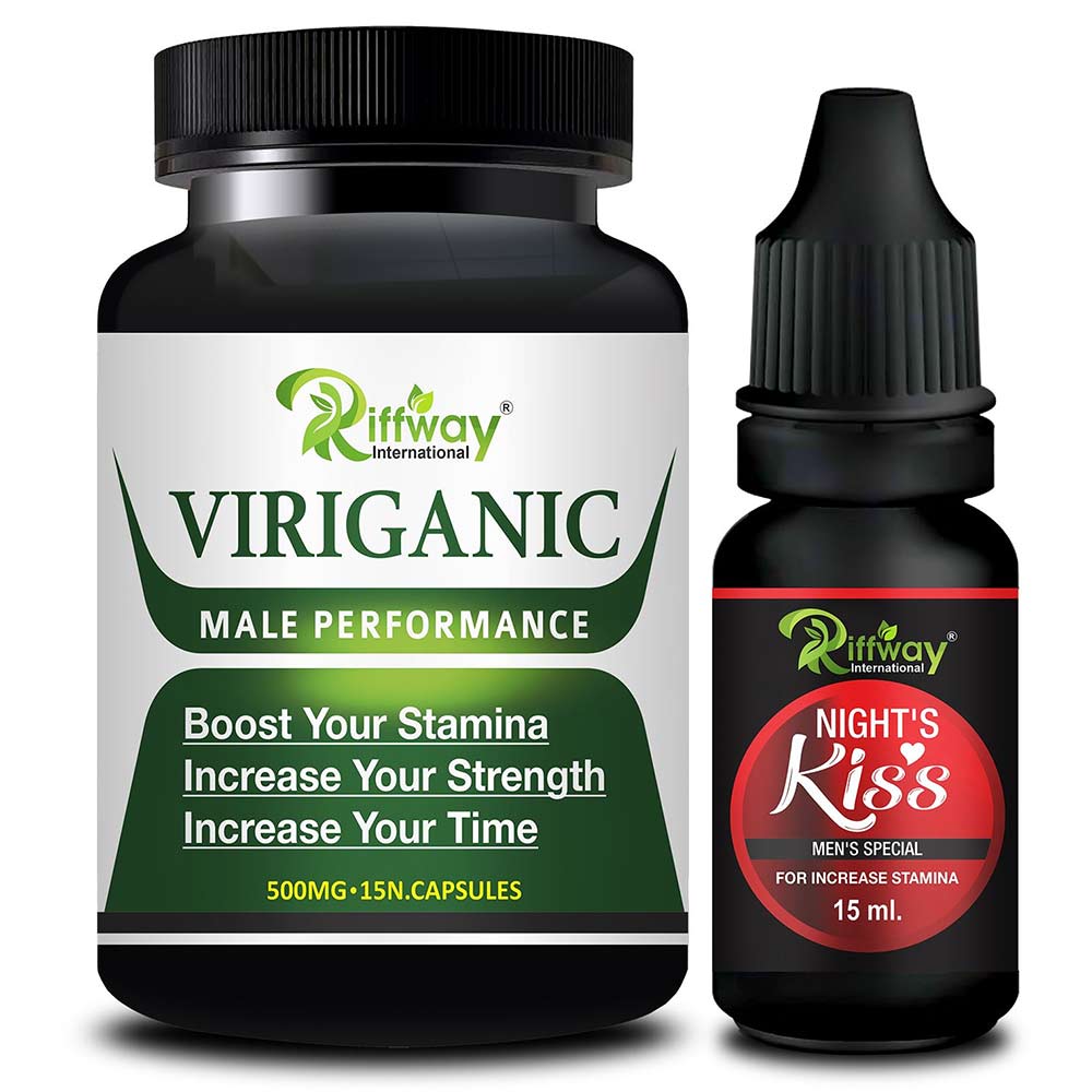 Riffway Viriganic 15 Capsules & Night's Kiss Oil 15 ml Combo,  2 Piece(s)/Pack 