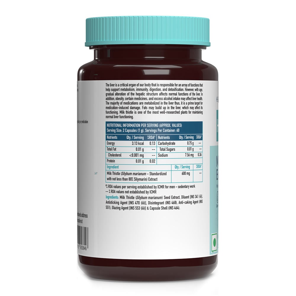 3 - HealthKart HK Vitals Milk Thistle Extract 600mg OP, 120 capsules