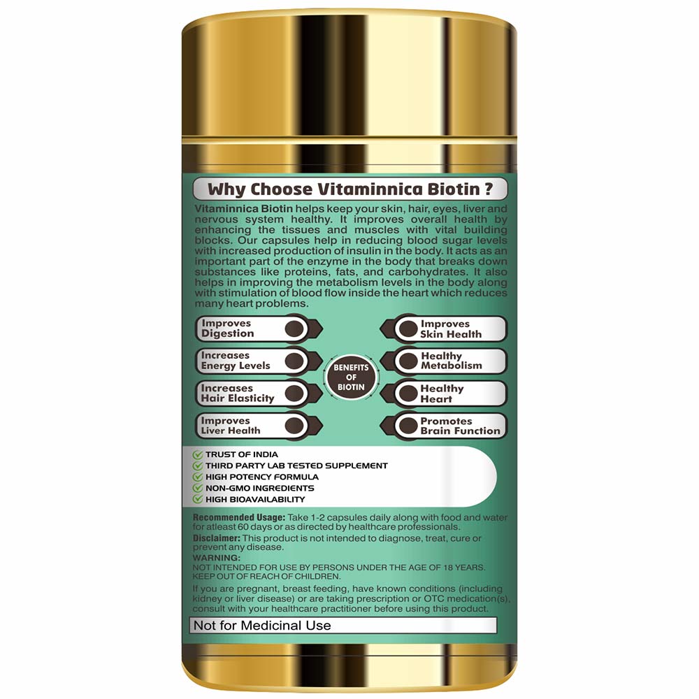2 - Vitaminnica Biotin,  60 veggie capsule(s)  Unflavoured 