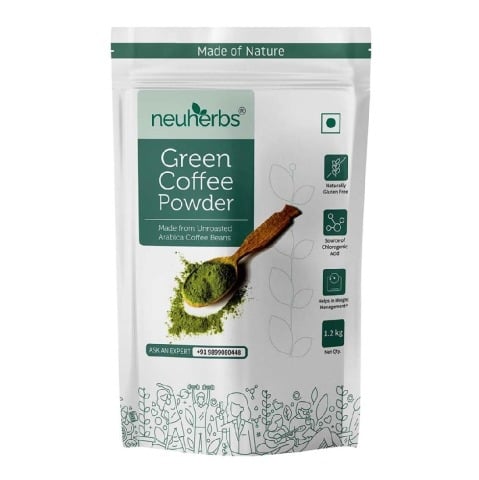 1 - Neuherbs Green Coffee Beans Powder,  1.2 kg  Unflavoured 