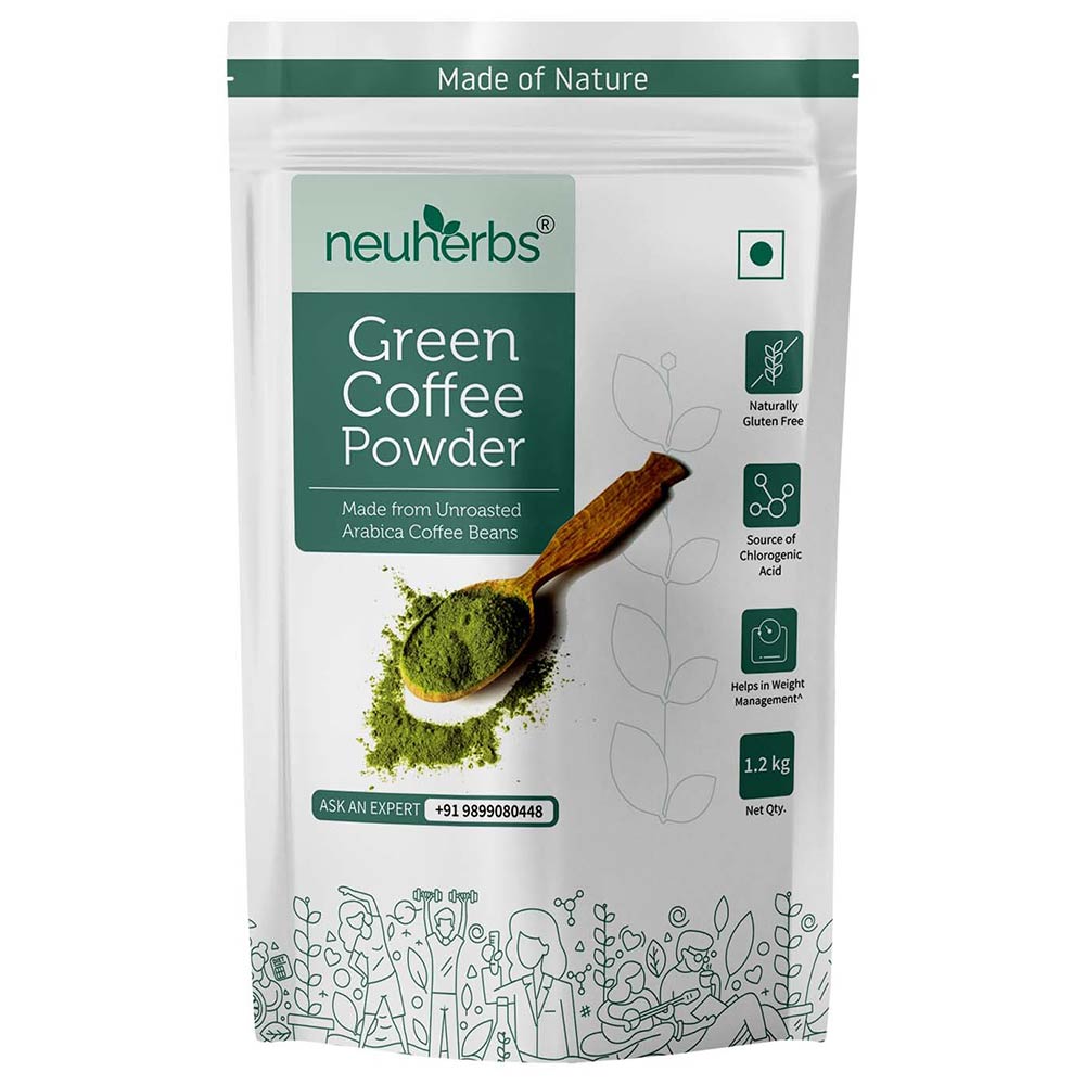 1 - Neuherbs Green Coffee Beans Powder,  1.2 kg  Unflavoured 