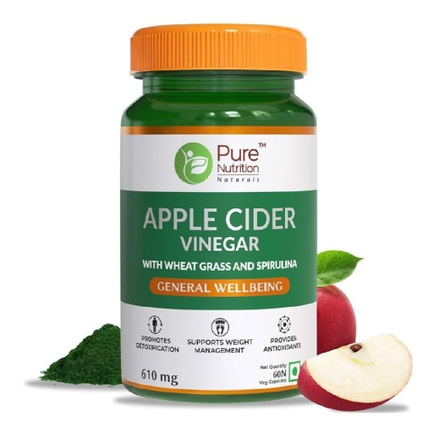 1 - Pure Nutrition Apple Cider Vinegar, 60 veggie capsule(s) Unflavoured
