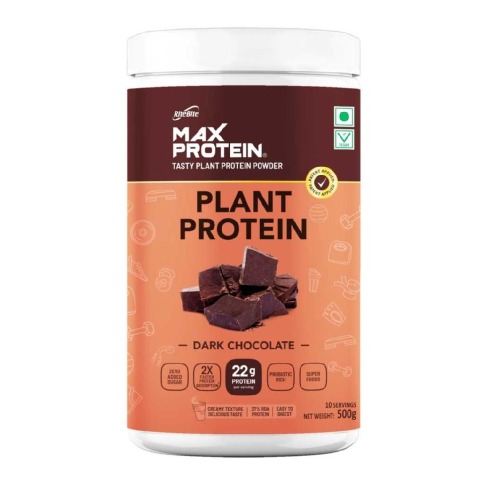 1 - RiteBite Max Protein Plant Protein, 1.1 lb Dark Chocolate