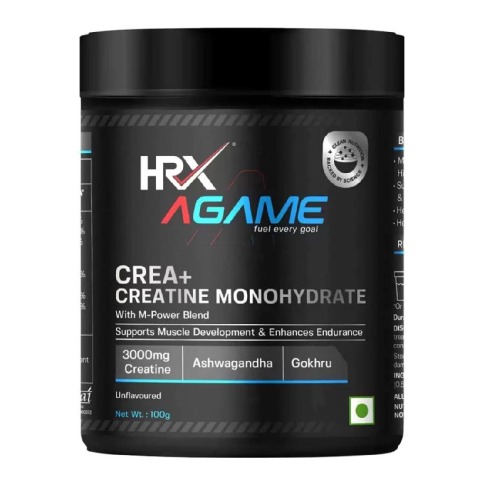 1 - HRX AGame Crea+ Creatine Monohydrate, Unflavoured 0.22 lb