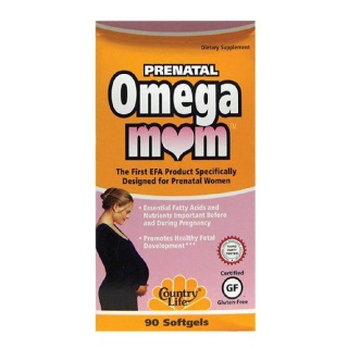 Country Life Prenatal Omega Mom, Unflavoured 90 softgels