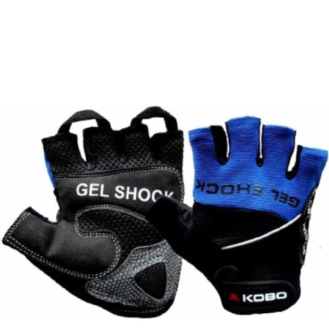 KOBO Gym Gloves (WTG-04), Blue & Black XL