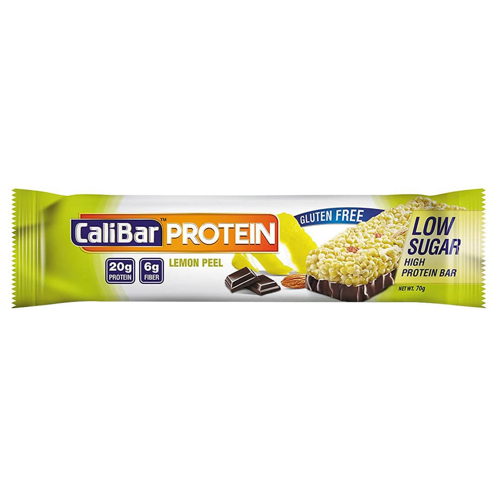 Calibar Protein Bar Low Sugar (20g Protein), 12 Piece(s)/Pack Lemon Peel at Best Price in India