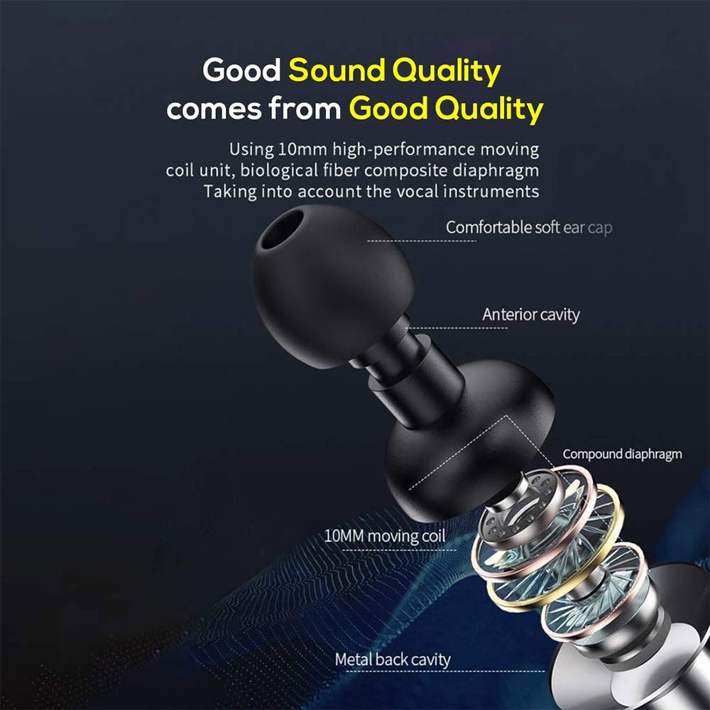 4 - Ptron Pride Lite HBE Wired Earphones,  Gray 