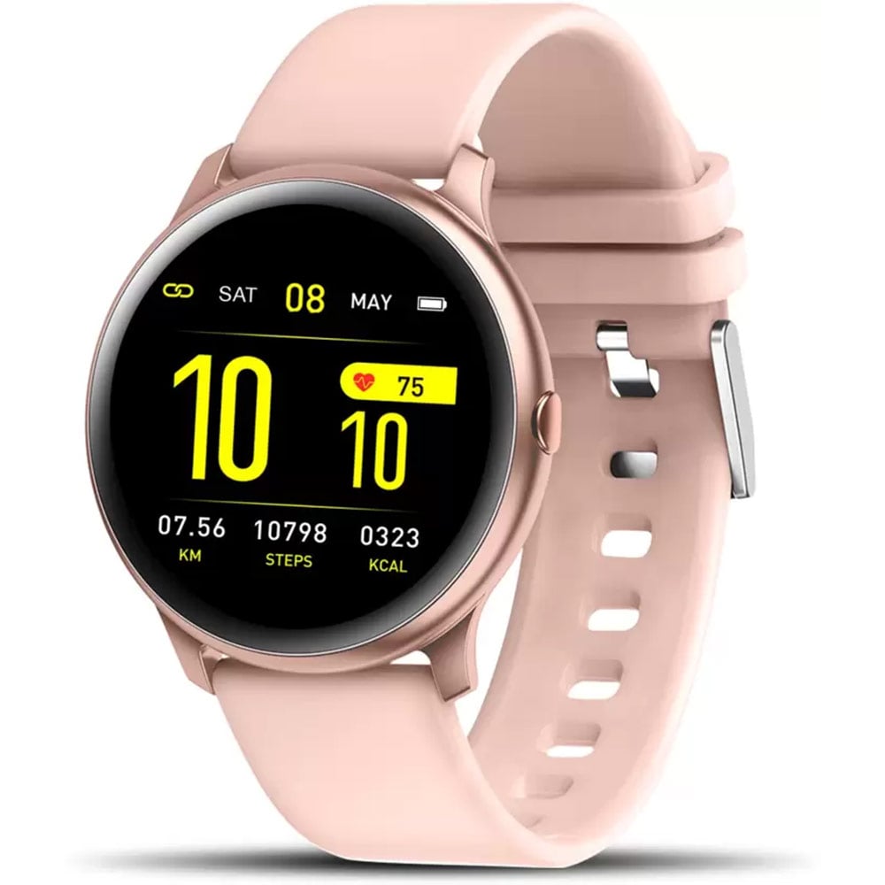 Gionee Stylefit Aplha Smartwatch, Black, Pink Strap at Best