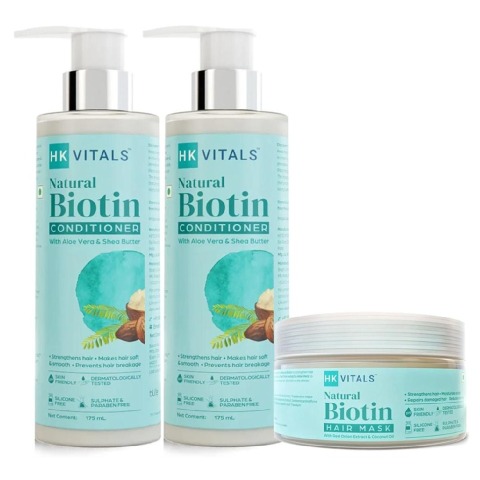 HealthKart HK Vitals Biotin Shampoo & Conditioner & Hair Mask Combo