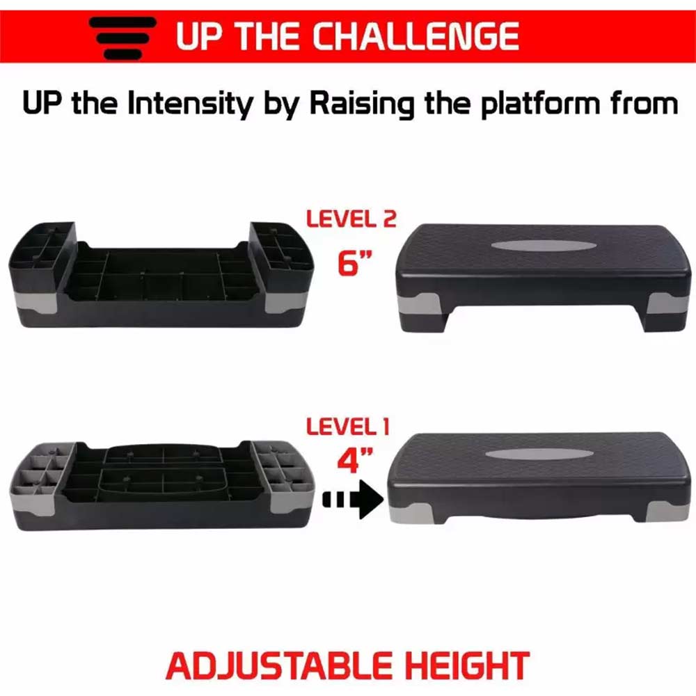 4 - Arrowmax Aerobic Stepper,  Black  6 inch 