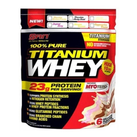 SAN 100% Pure Titanium Whey, 10 lb Chocolate Graham Cracker