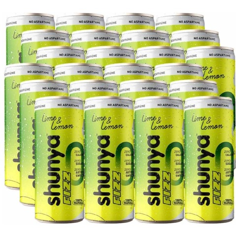 1 - Shunya Fizz, 300 ml Lime & Lemon (Pack of 24)