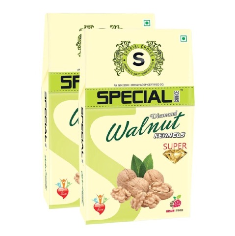 1 - Special Choice Walnut Kernels,  250 g  Diamond Super Vacuum Pack (Pack of 2) 