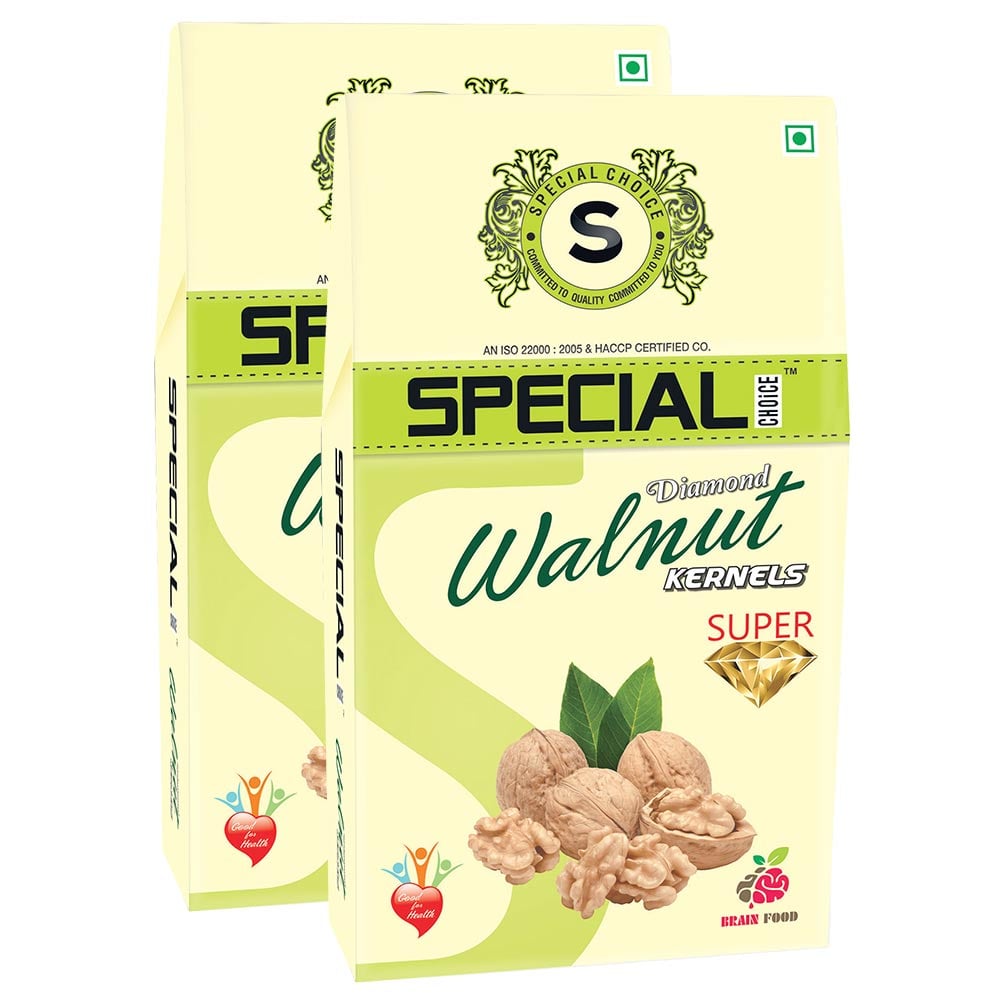 1 - Special Choice Walnut Kernels,  250 g  Diamond Super Vacuum Pack (Pack of 2) 