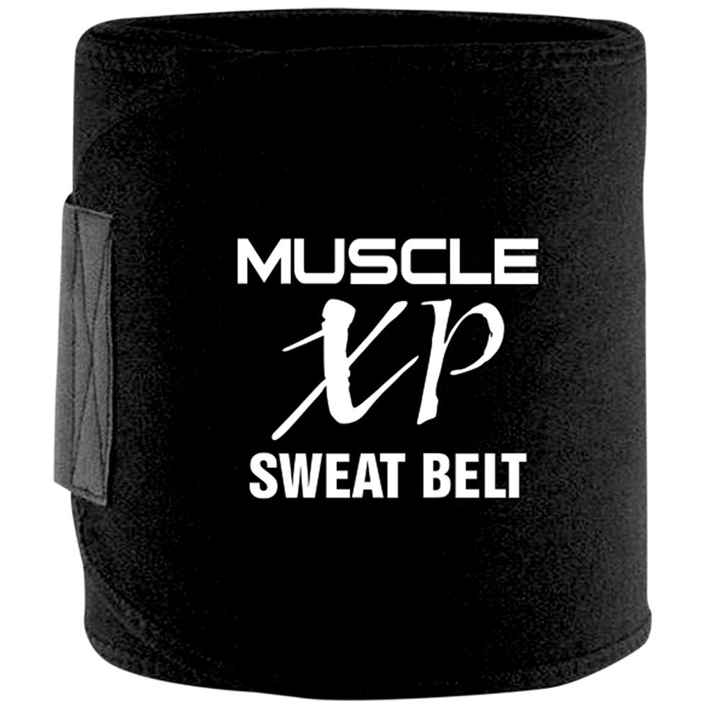 7 - MuscleXP Sweat Belt,  Black  46 inches 