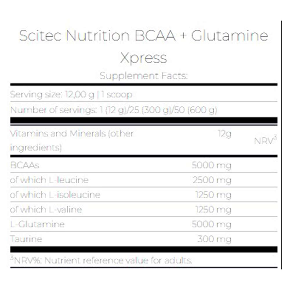 3 - Scitec Nutrition BCAA + Glutamine Xpress,  0.66 lb  25 Servings  Watermelon 
