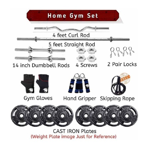 50 kg Cast Iron Home Gym Set at Best Price in India https://www