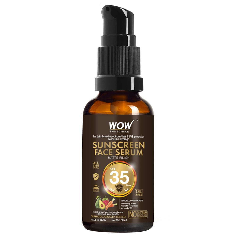 WOW Skin Science Matte Finish Sunscreen Face Serum,  50 ml  SPF 35 PA++ 
