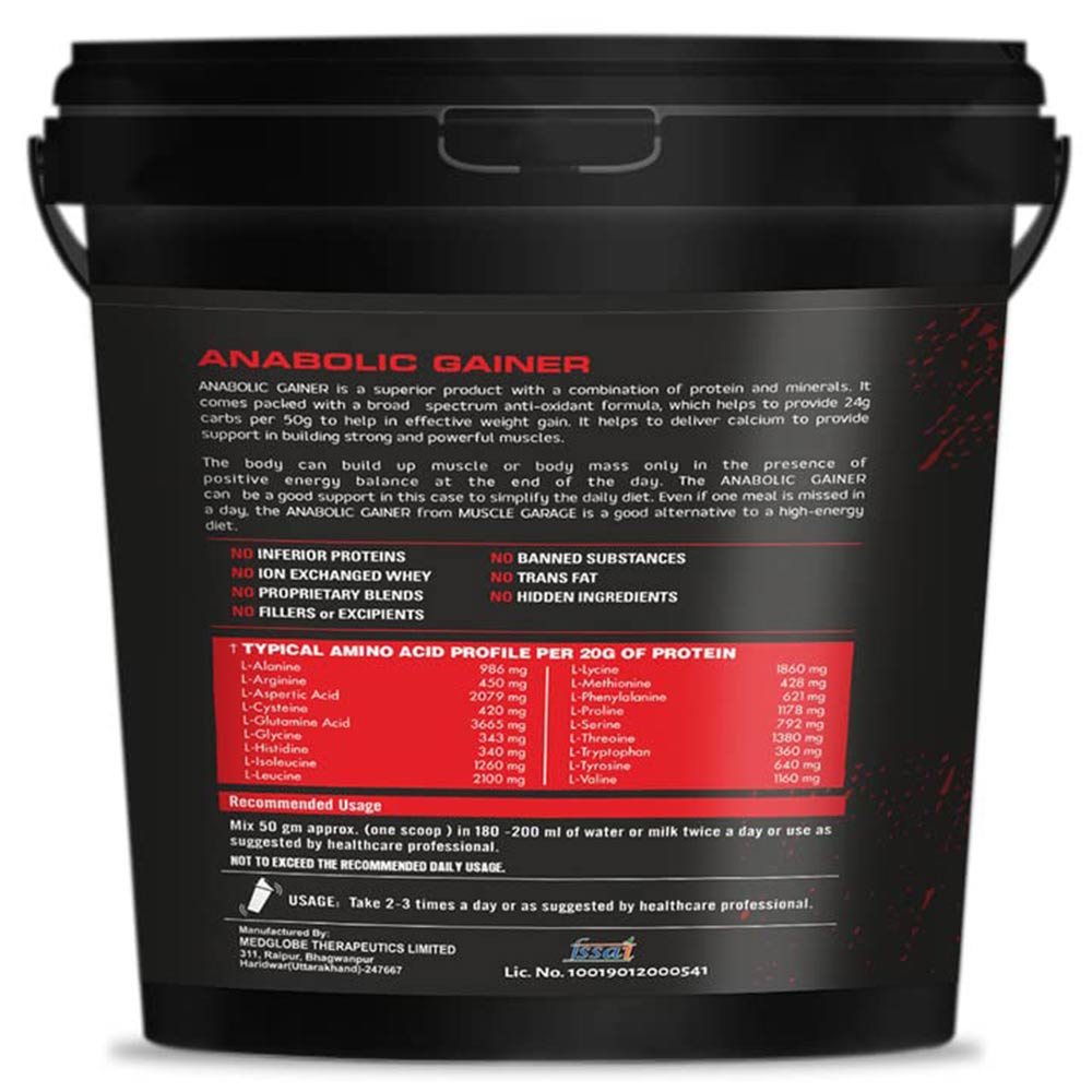 3 - Muscle Garage Anabolic Gainer,  5.95 lb  Choco Caramel 