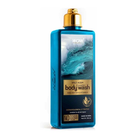 1 - WOW Skin Science Wild Aqua Foaming Body Wash, 250 ml for All Skin Types