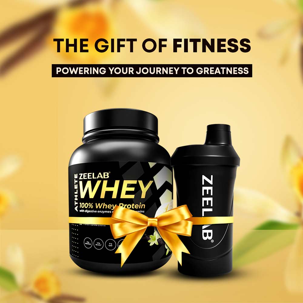 9 - Zeelab Athlete 100% Whey Protein,  4.4 lb  French Vanilla Creme 