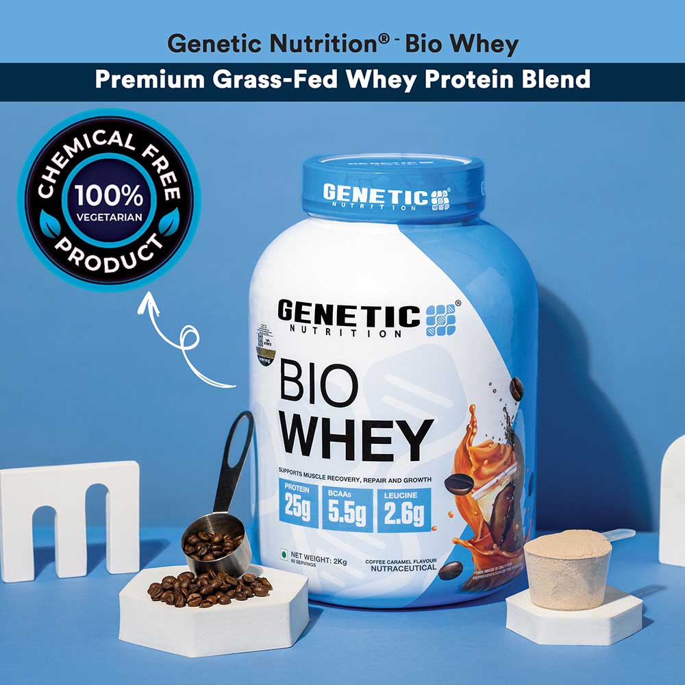 1 - Genetic Nutrition Bio Whey,  1.1 lb  Coffee Caramel 