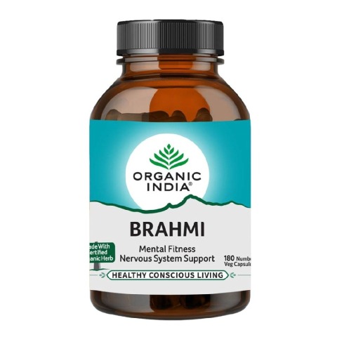 1 - Organic India Brahmi,  180 capsules 
