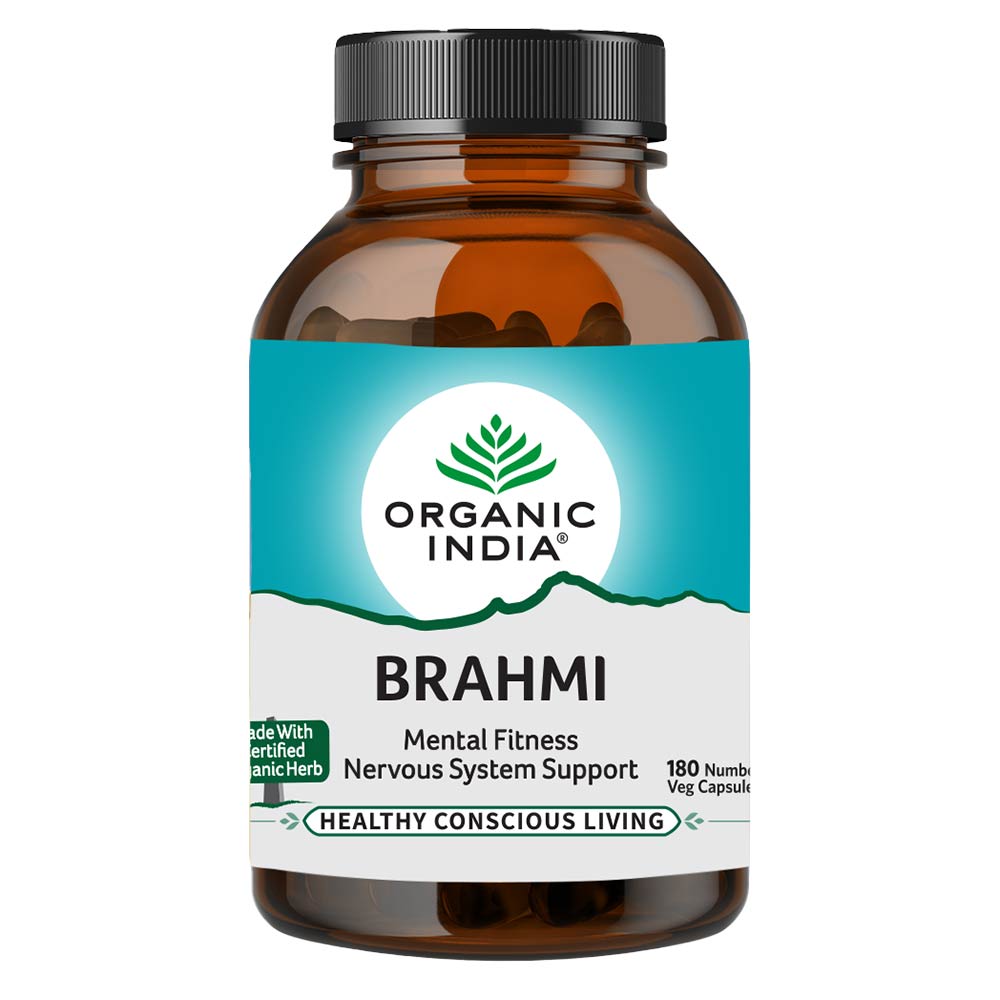 1 - Organic India Brahmi,  180 capsules 