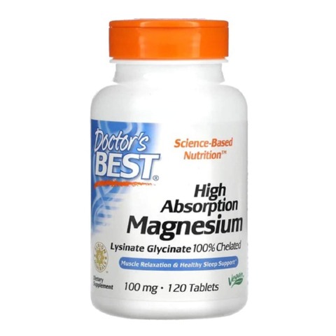 1 - Doctor's Best High Absorption Magnesium, Unflavoured 120 tablet(s)