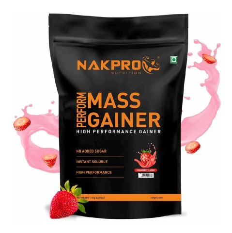 1 - Nakpro Perform Mass Gainer,  2.2 lb  Strawberry 