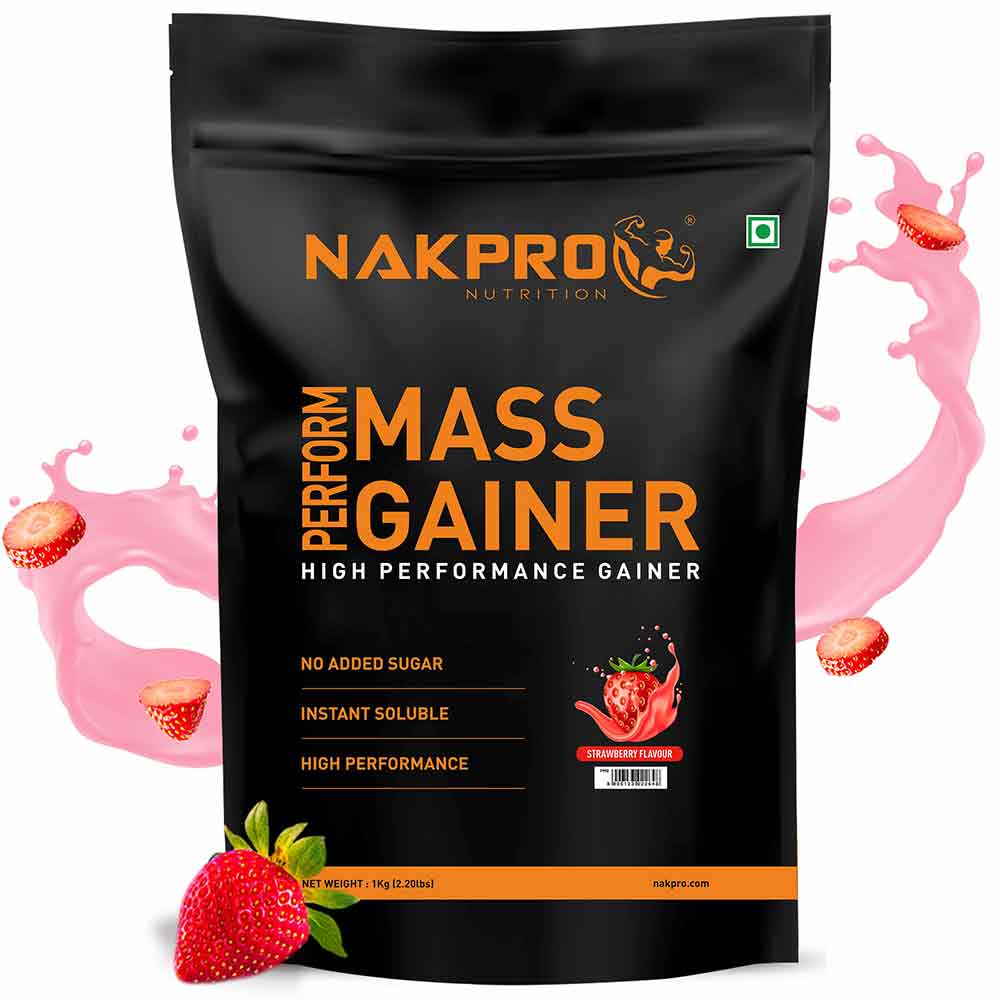 1 - Nakpro Perform Mass Gainer,  2.2 lb  Strawberry 