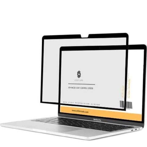1 - StillerSafe Blue Light Blocking Anti Glare Screen for Macbook Pro M2 16.5 inch Laptop,  Light Grey 