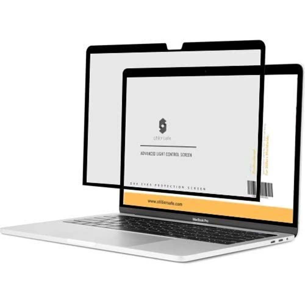 1 - StillerSafe Blue Light Blocking Anti Glare Screen for Macbook Pro M2 16.5 inch Laptop,  Light Grey 