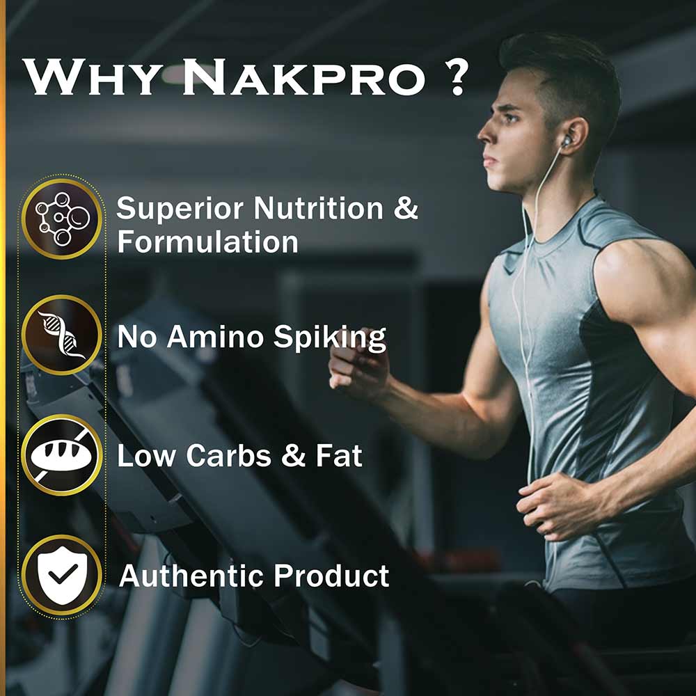 6 - Nakpro Gold Plus+ Whey Protein Concentrate,  2.2 lb  Coffee 
