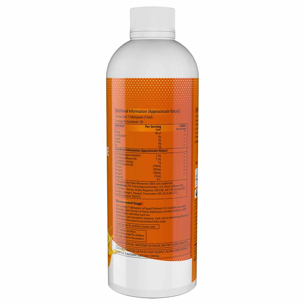 2 - Naturyz Platinum CLA-Carnitine Flavour Orange,  450 ml 