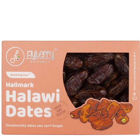 1 - Flyberry Goumet Hallmark Halawi Dates, 400 g Natural