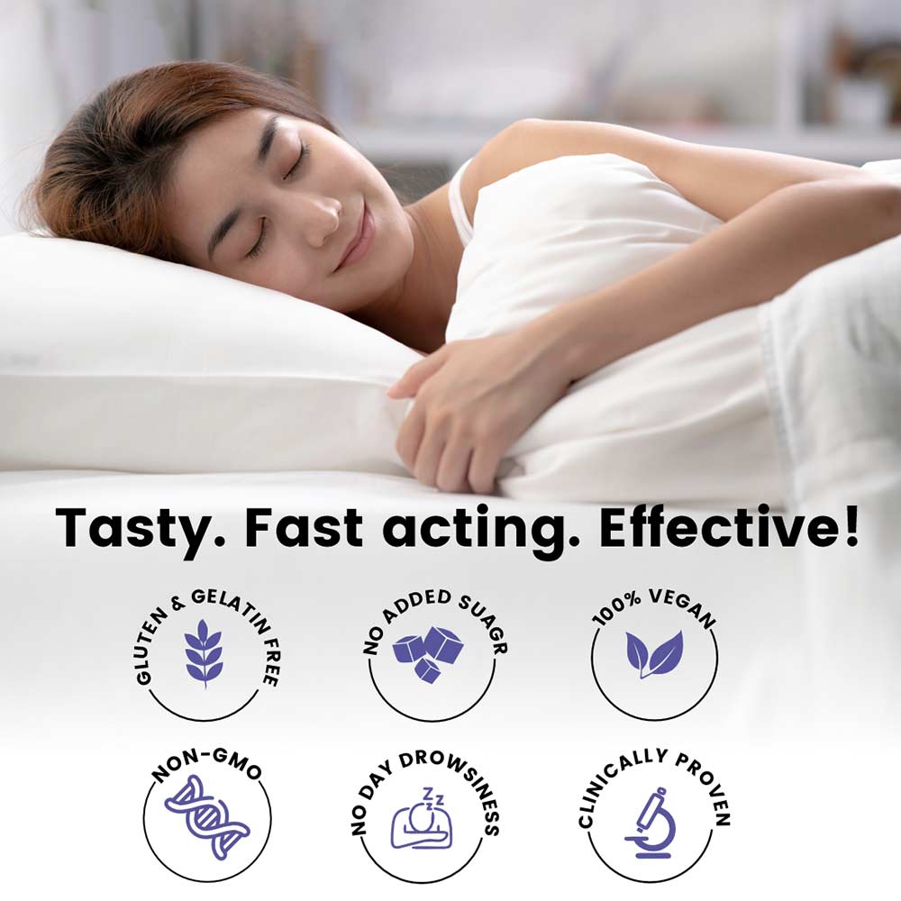 6 - Eleone Wellness Sleep & Calm 10mg Melatonin,  30 gummies  Blue Berry 