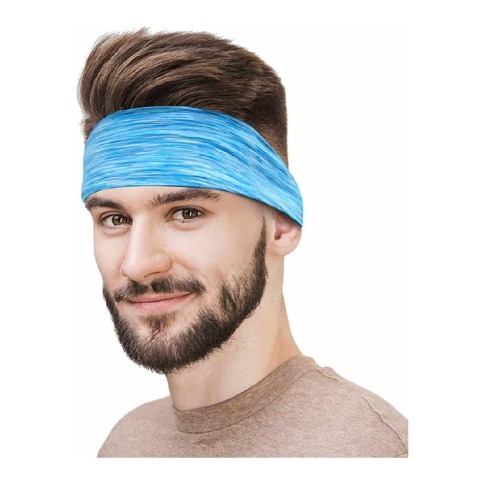 1 - SLOVIC Sport Headband,  Blue  Free Size 