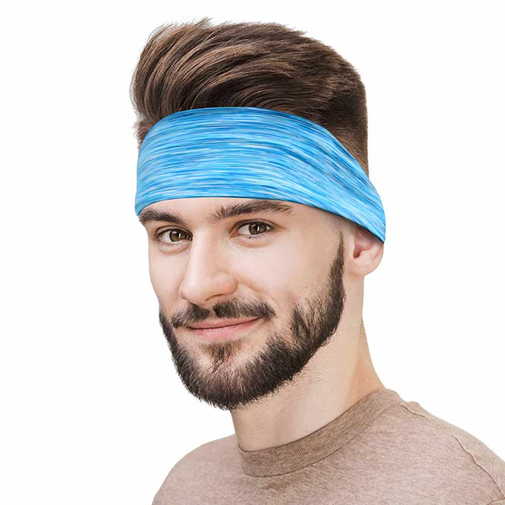 1 - SLOVIC Sport Headband,  Blue  Free Size 