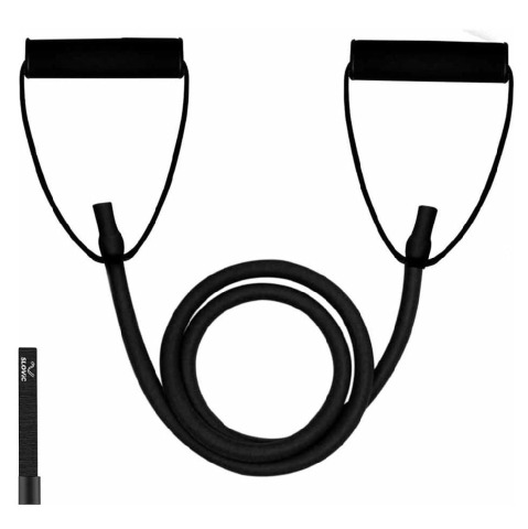 1 - SLOVIC Resistance Band with Sturdy Handles,  Black  50 lbs 