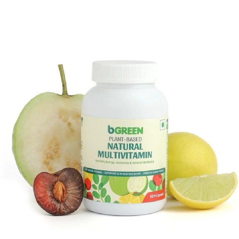 2 - bGREEN Plant Based Natural Multivitamins by MuscleBlaze, 60 capsules Unflavoured