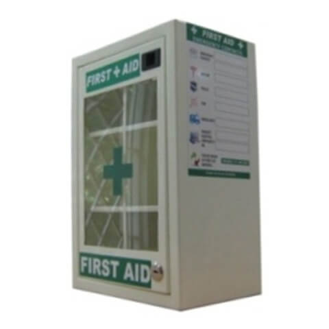 OHS-AID Industrial First Aid Kit- Metal - Wall Mountable-Trauma,  Standard 
