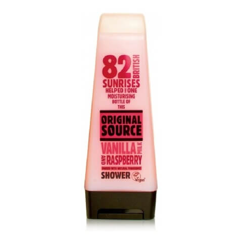 Original Source Shower Gel, 250 ml Vanilla Milk & Raspberry