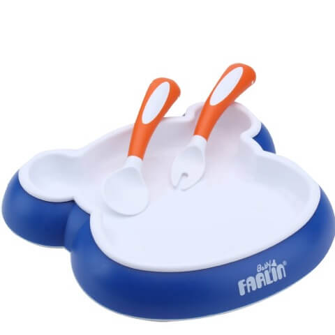 Farlin Feeding Set,  Standard (Blue)  2 Piece(s)/Pack 