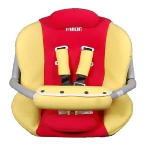 Farlin Baby Car Seat, Yellow and Red 20x20 in