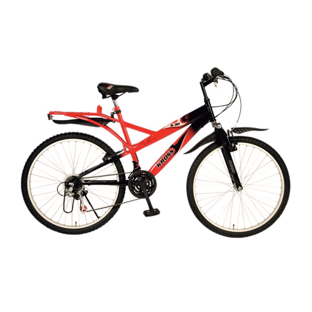 Kross 26T K30 Multi Speed Bicycle,  Red & Balck 