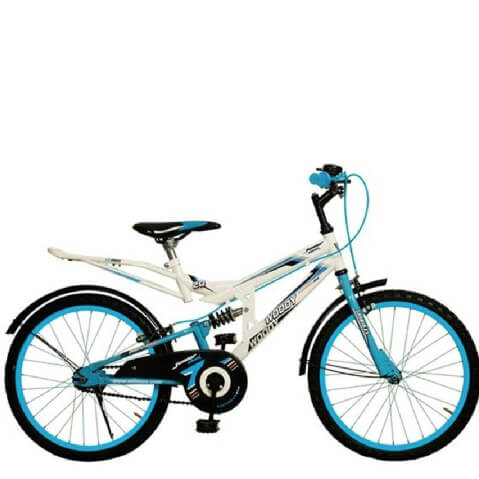 SK Bikes Woody Shox,  Blue with White 