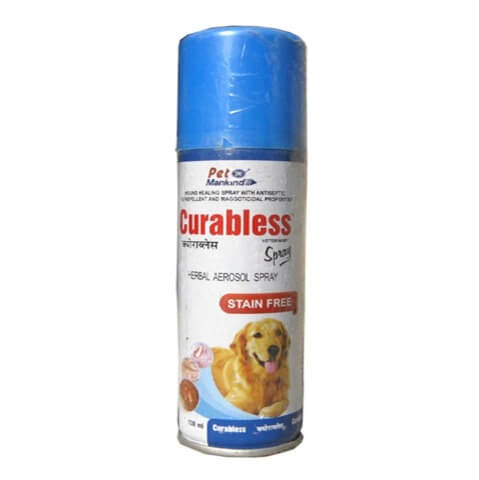 Mankind Curabless Herbal Aerosol Spray,  Dog and Cat  100ml 